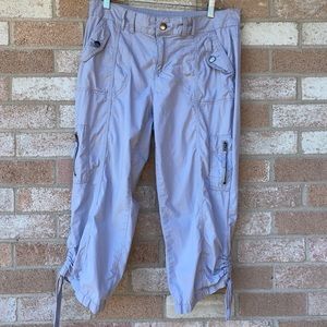 Style & Co Cargo Capri Pants, Soft Gray